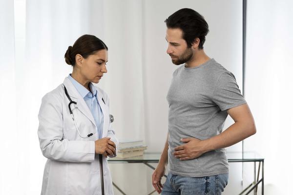 A man asking the doctor's findings